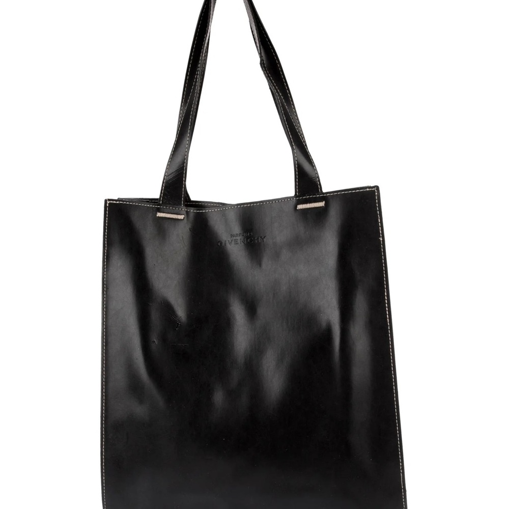 Givenchy Parfums Black Faux Leather Tote Bag tote bag